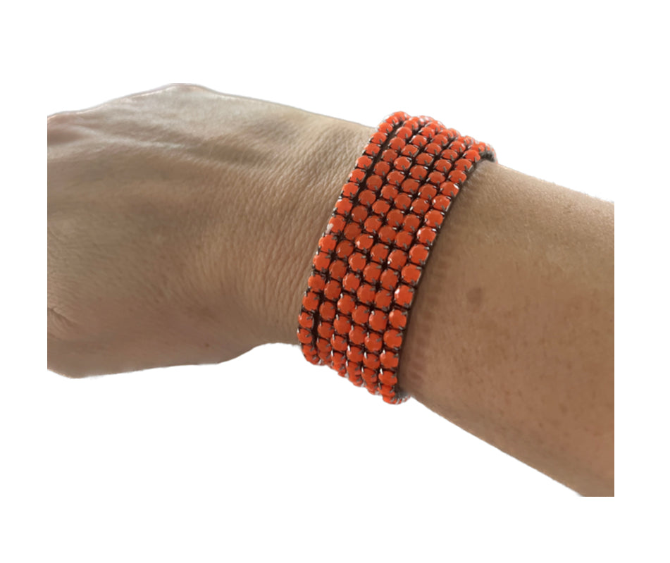 Orange Bracelet Stack