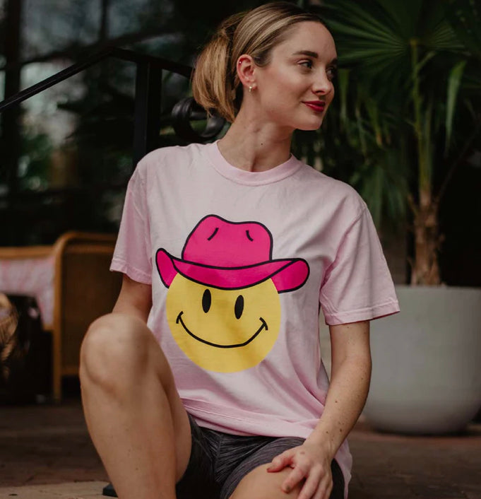 Cowboy Happy Face Tee