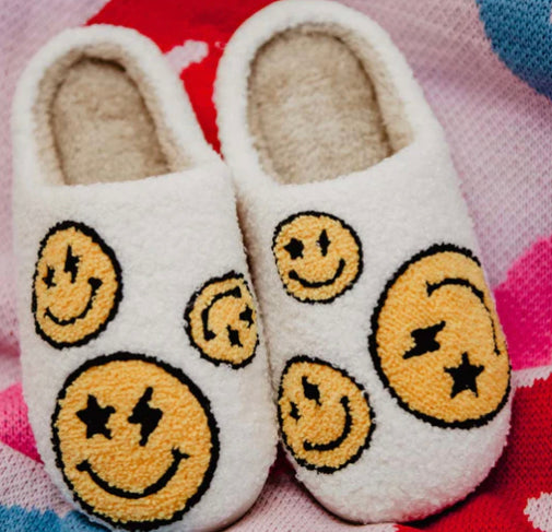 Lightning Happy Face slippers