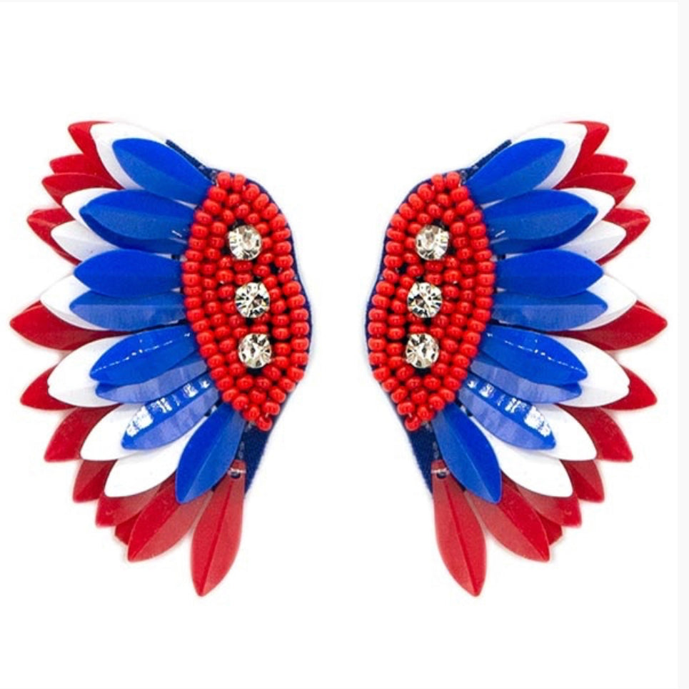 Red, White & Blue Feathers