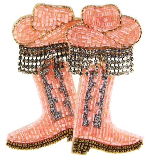 Pink Bling Boots