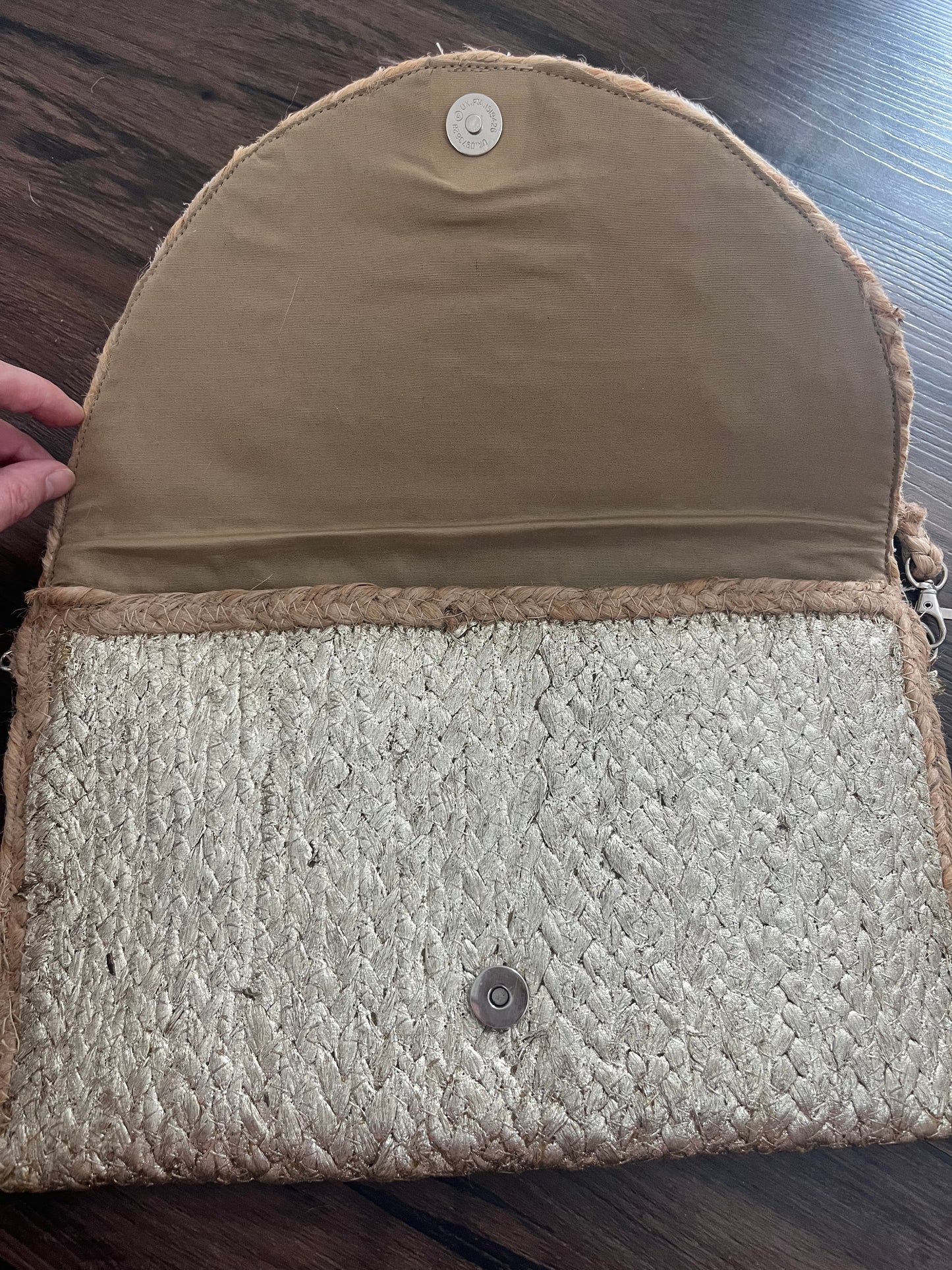 Woven cowhide Purse