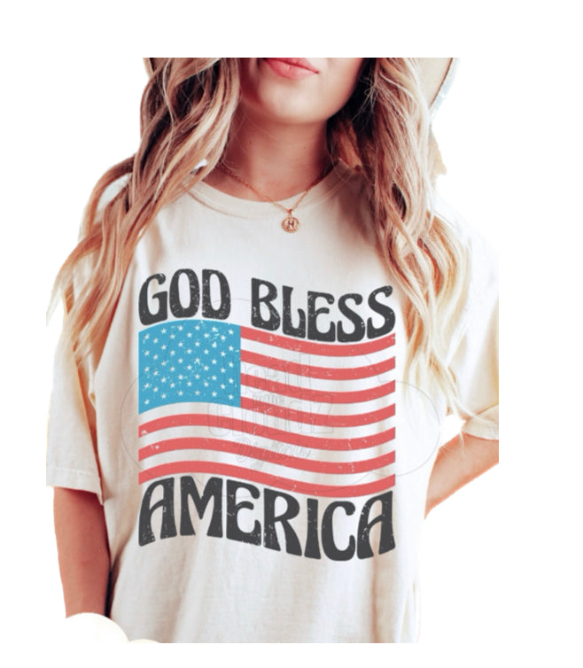 God Bless America Flag T-Shirt