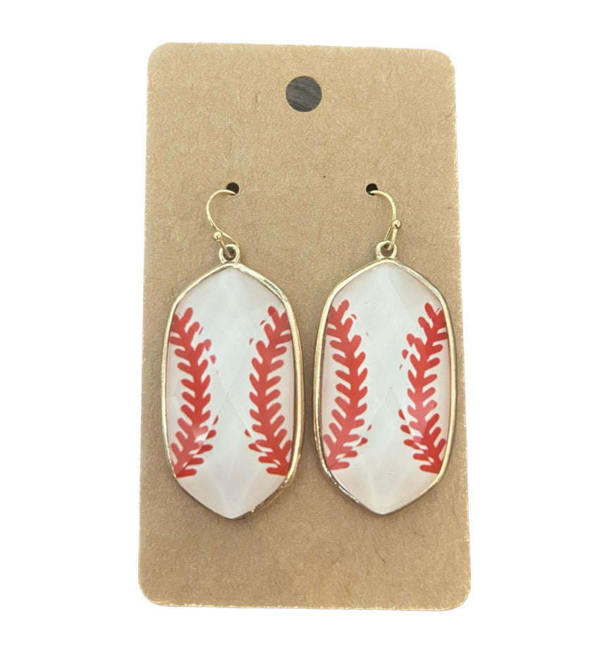 Baseball Earrings