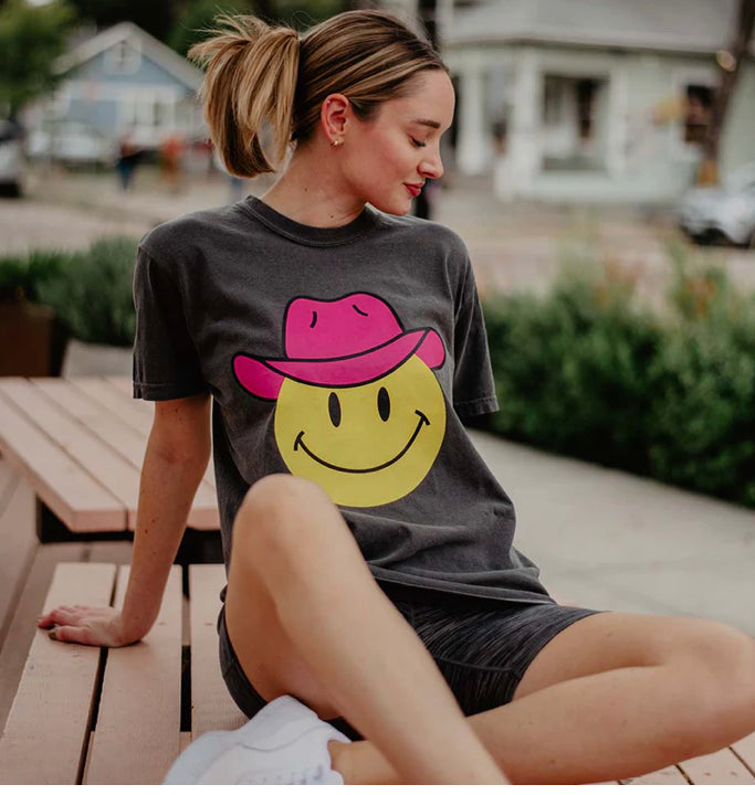 Cowboy Happy Face Tee