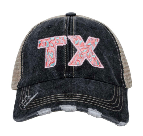 Pink Leopard Texas Cap