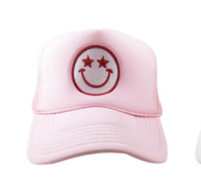 Happy Face Star Eyed Foam Trucker Cap