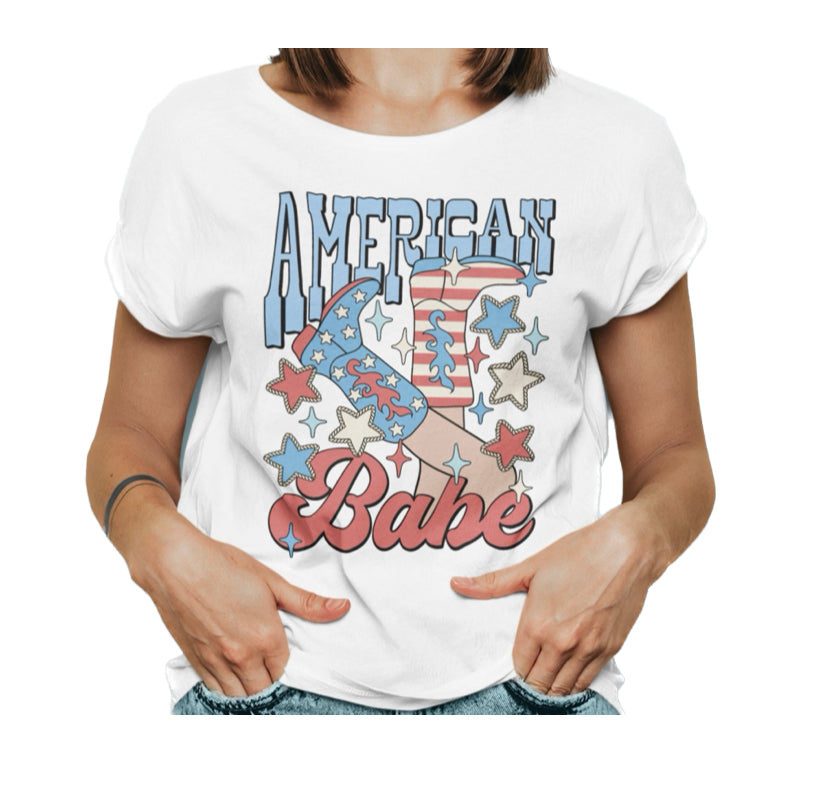 American Babe Flag T-Shirt