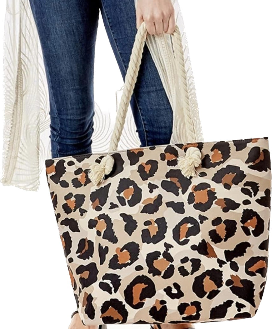 Leopard tote